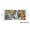 Chinese Landscape Painting Scroll of Autumn Waterfalls