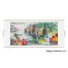Chinese Landscape Painting Scroll of Mountain Peaks and Clouds
