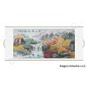 Chinese Landcape Painting Scroll of Pavillion Amid Clouds