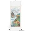 Mountain Landscape Painting of Stream Shrouded in Mist