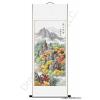 Chinese Landscape Painting Mounted on a Vertical Wall Scroll