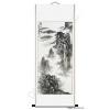 Landscape Painting of Waterfall Emptying into Sea of Mist