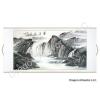Chinese Black Ink Landscape Painting Yellow Mountain Waterfall