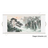 Chinese Art Work Welcome Pine of Landscape Painting