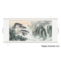 Chinese Landscape Scroll Painting of The Welcome Tree