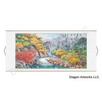 Peaceful Chinese Landscape Painting of a Mountain Stream