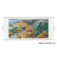 Fall Season Landscape Painting Wall Scroll