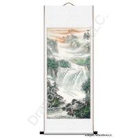 Vertical Chinese Landscape Scroll Painting