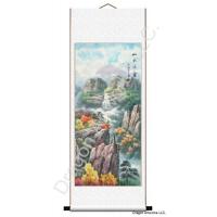 Chinese Landscape Painting of Distant Waterfalls Music